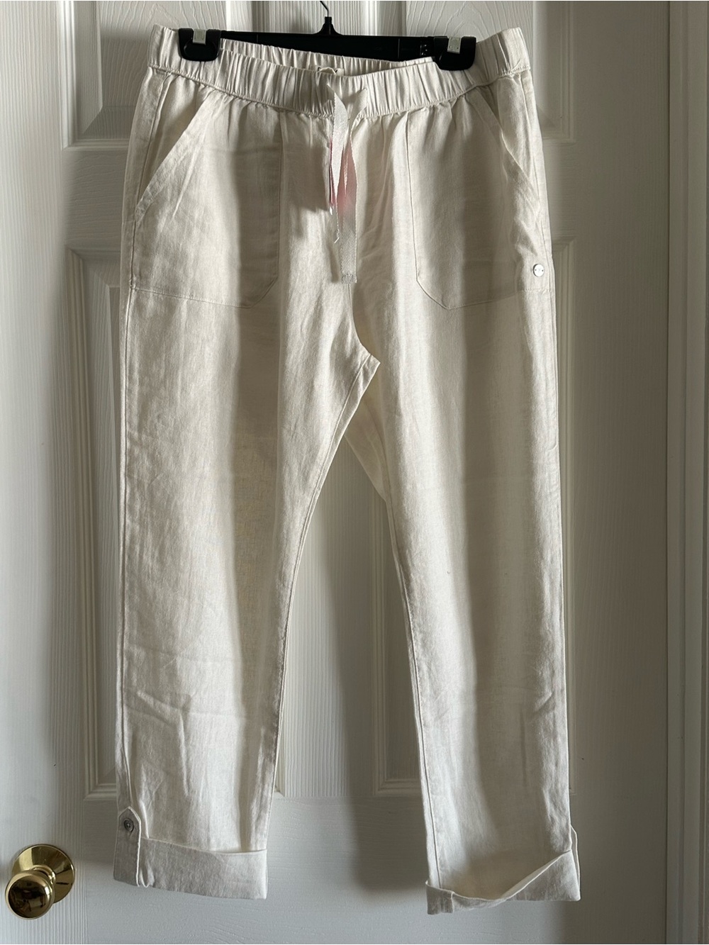 Women’s Roxy White/Off-White Drawstring Pants